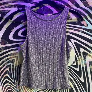 Heather Gray Ribbed Tank Top